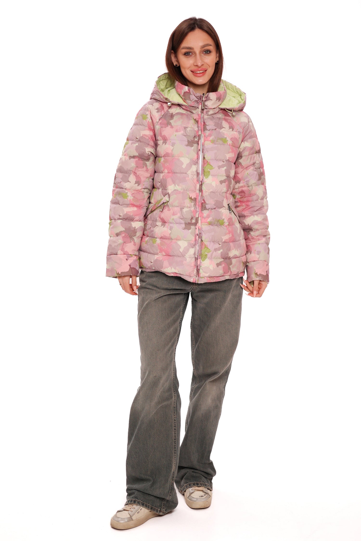 Reversible Demi-Season Jacket in Iris/Lemongrass