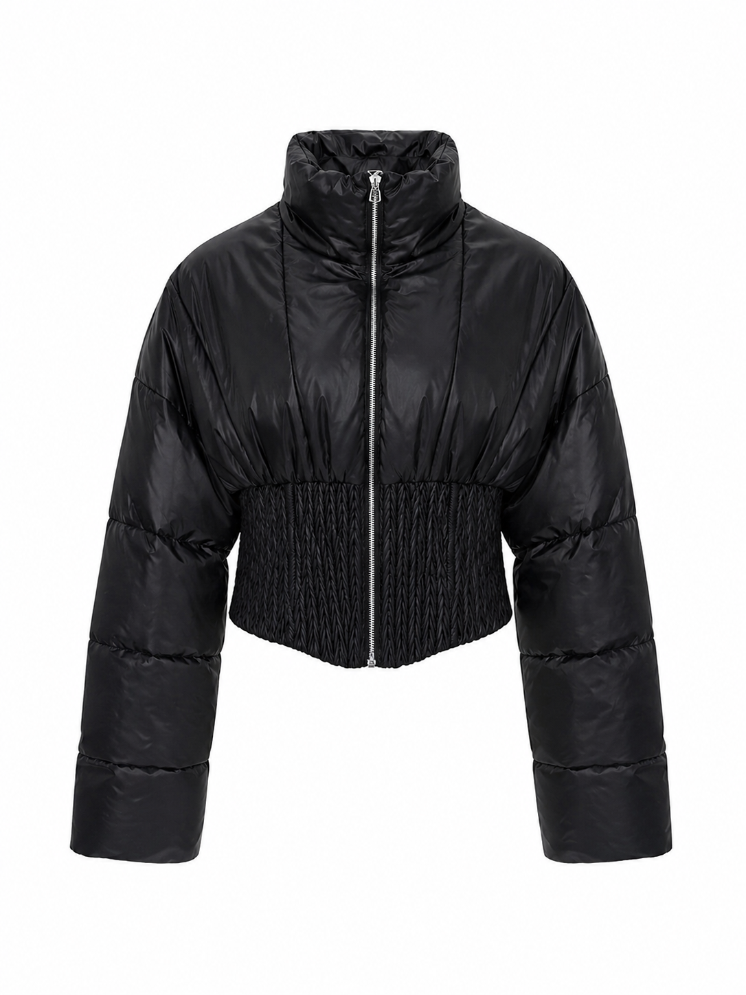 Freya Corset Puffer in Black