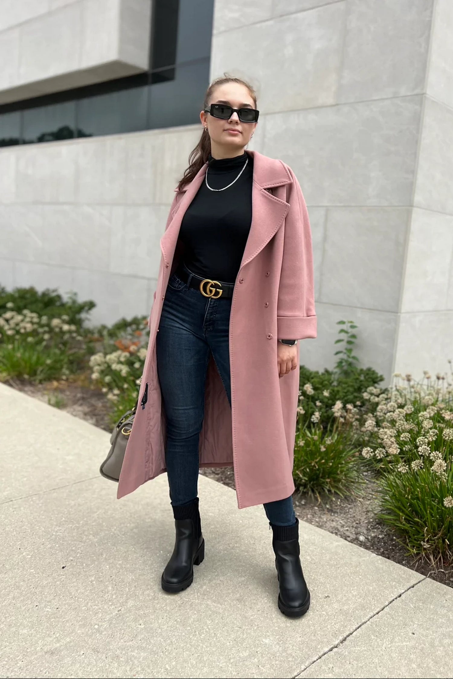 Tailored Cashmere Wool Coat