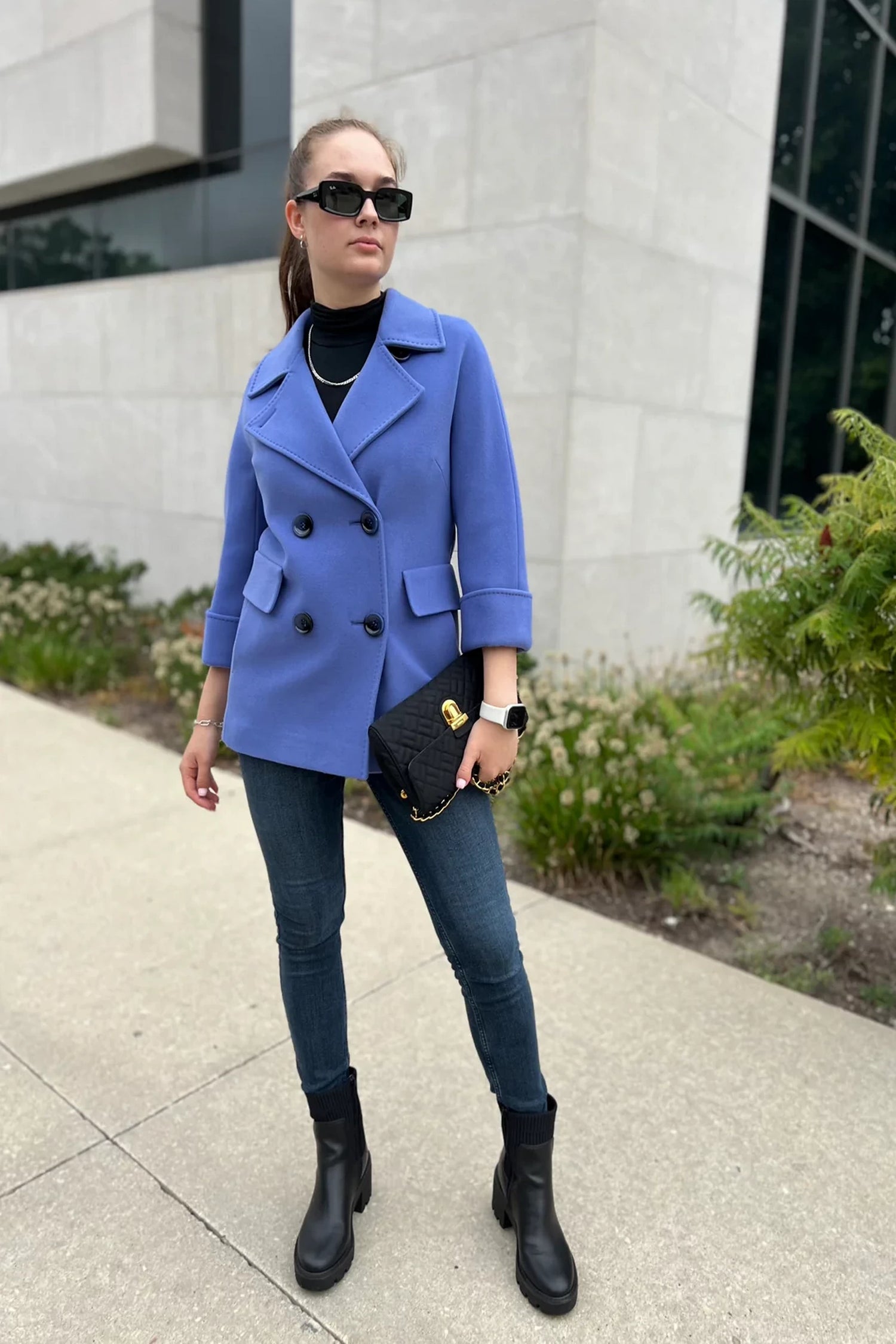 Jackie Tailored Cashmere Wool Coat