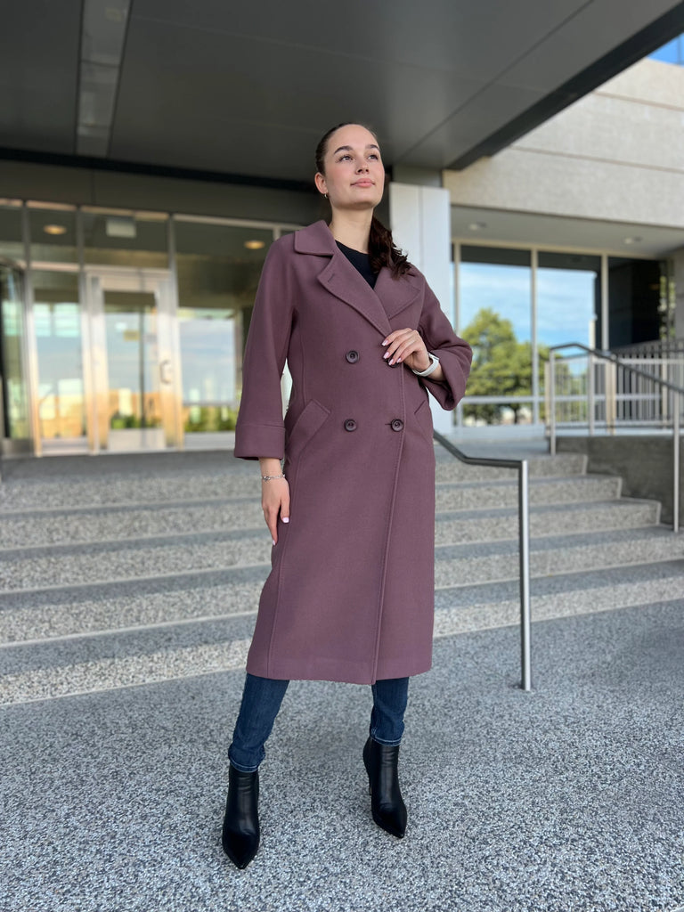 Tailored Cashmere Wool Blend Coat