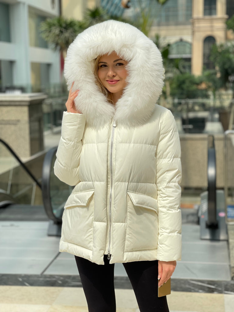 Genuine Polar Fox Premium Down Fill Jacket