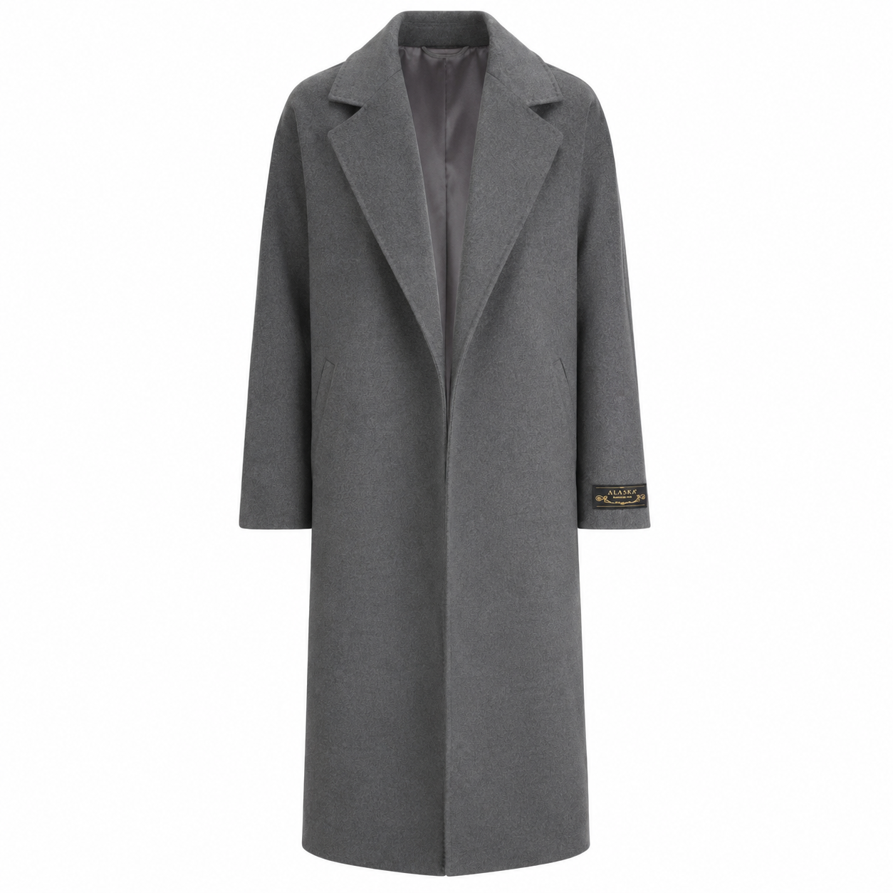 Cambridge Comfort Wraparound Wool Cashmere Coat in Anthracite