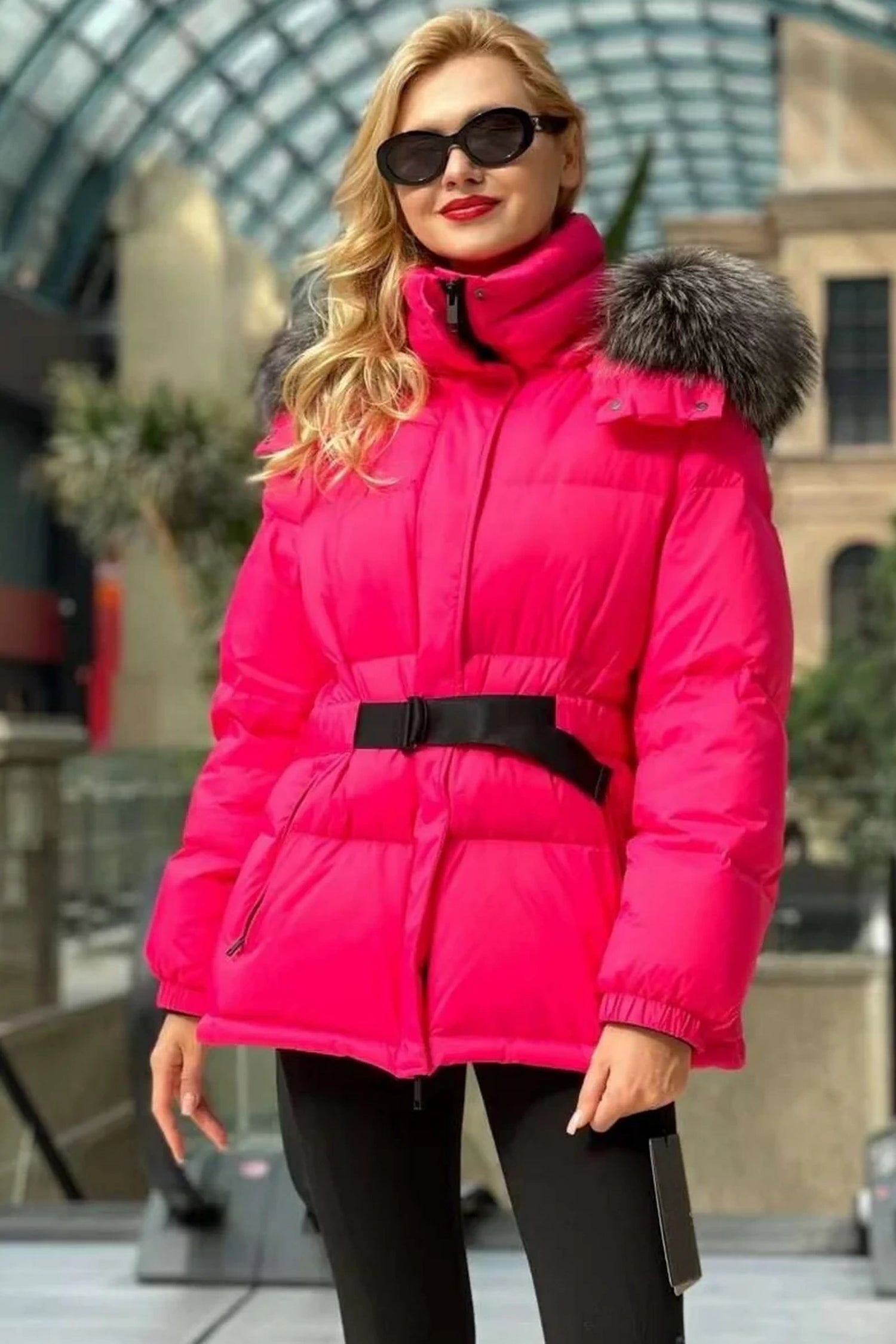 Genuine Silver Fox Down Fill Jacket