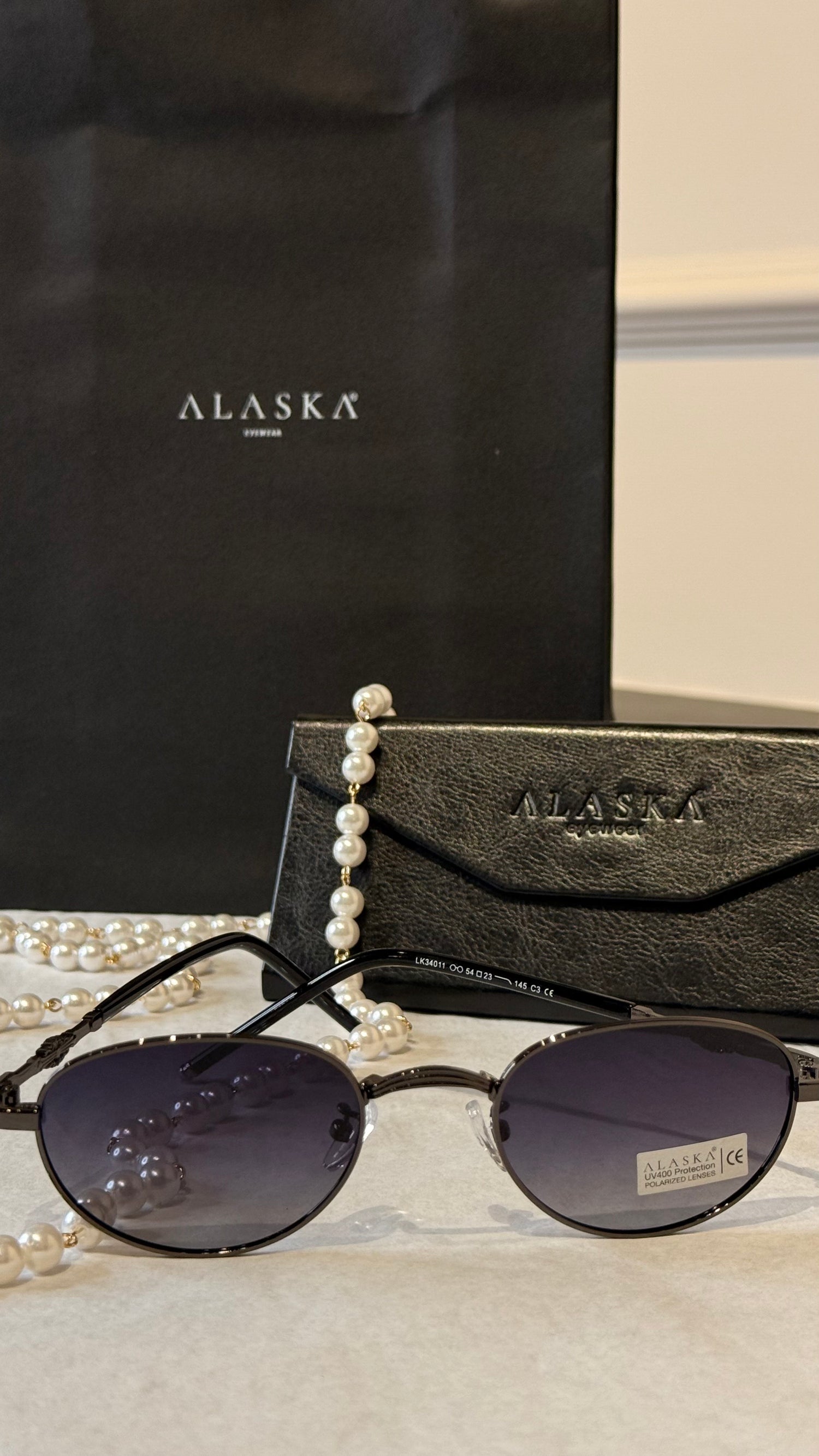Liana Polarized Sunglasses Dark Silver/Dark Purple Gradient