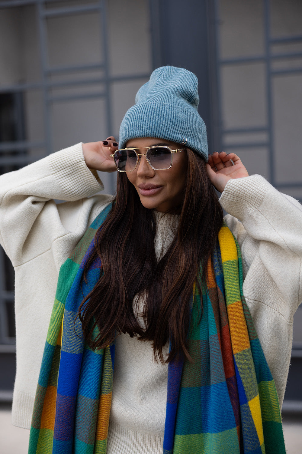 Harts Sunglasses Gold/Blue/Peach Gradient