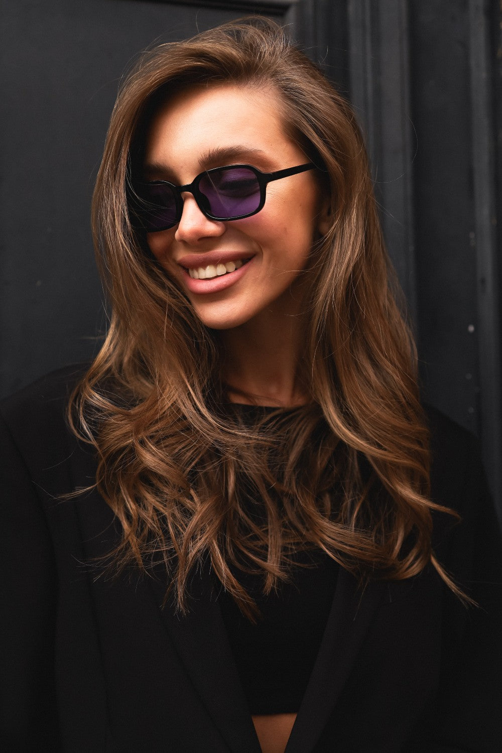 Bonnie Sunglasses Black/Purple