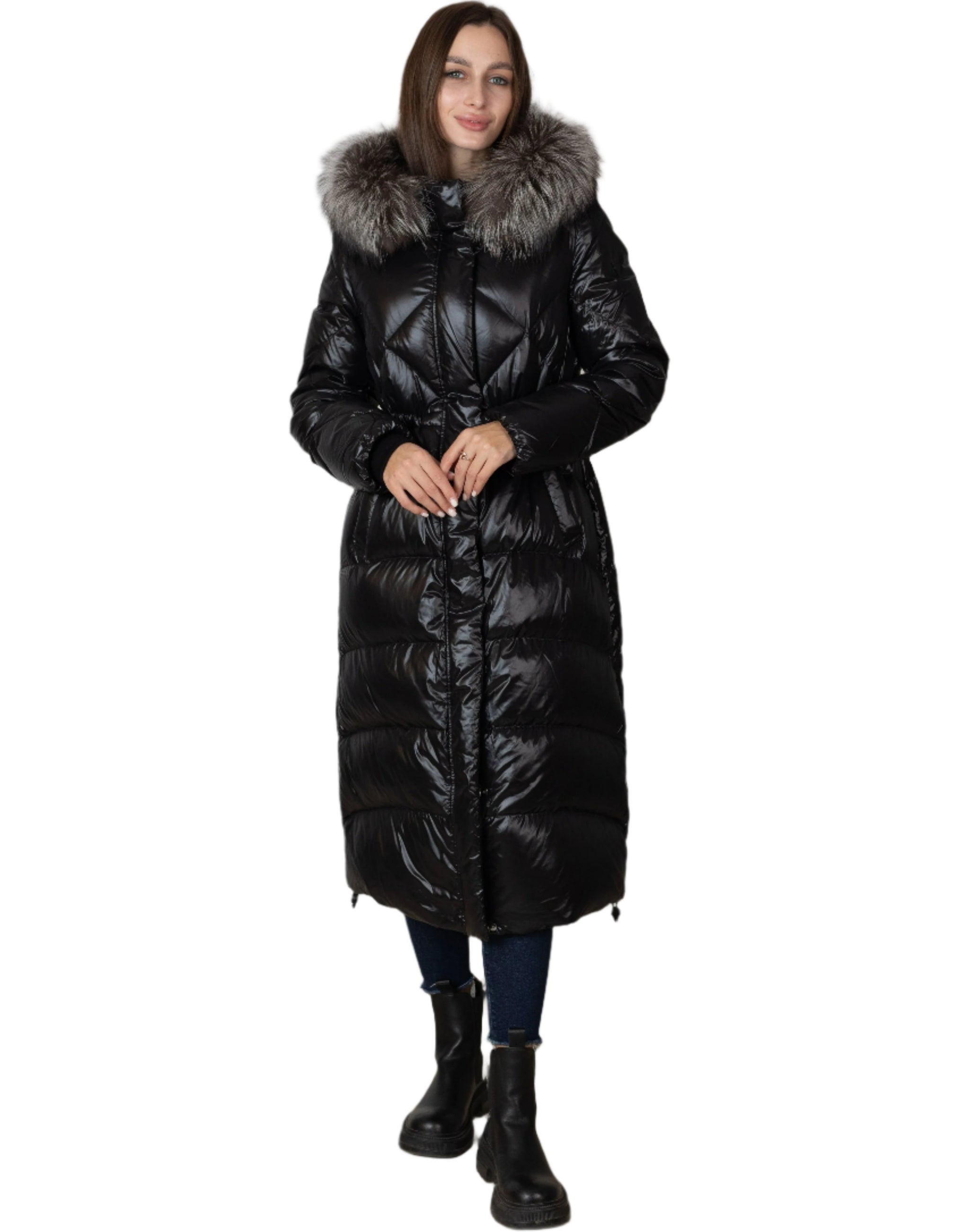 Genuine Silver Fox Fur Trim Down Fill Coat – Alaska® Outerwear Company