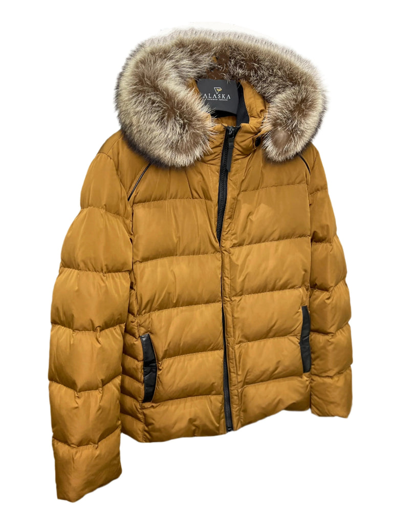 Men's Genuine Fur Trim Sorona® Fill Coat