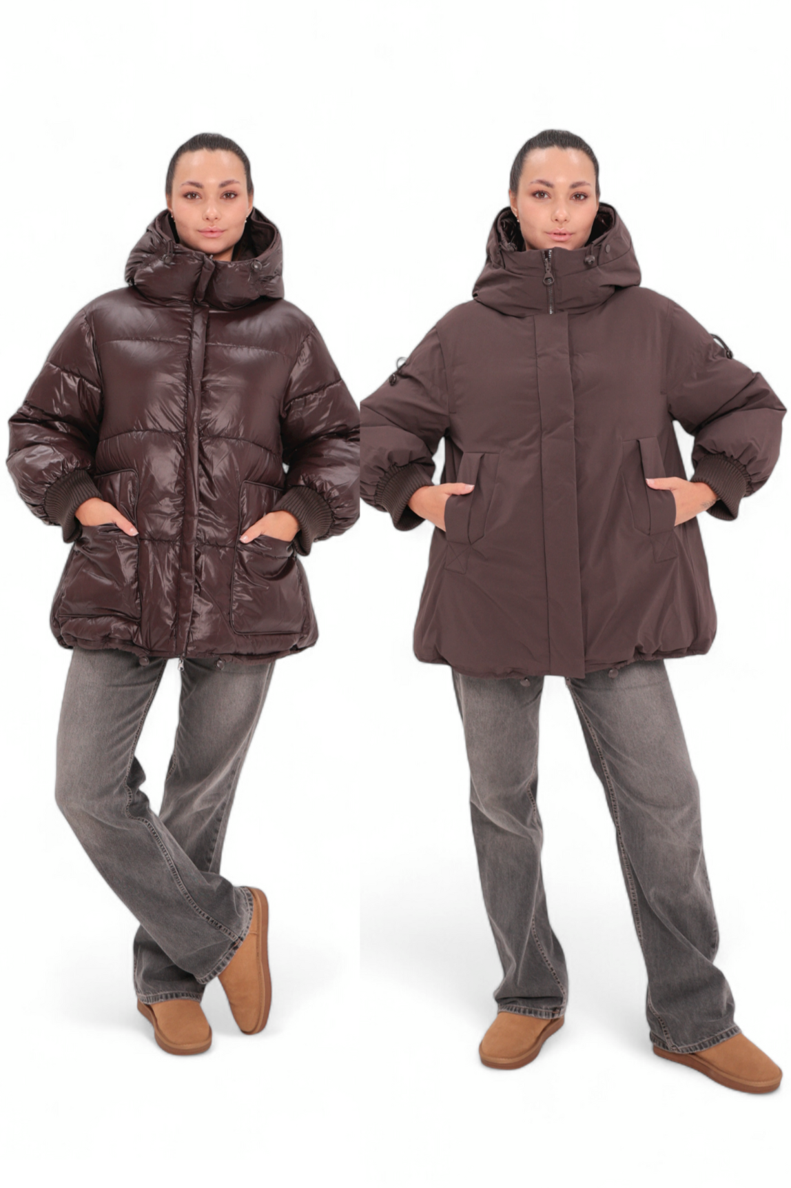 ⇆ Reversible 2 in 1 Insulated Bio-Down Winter Coat
