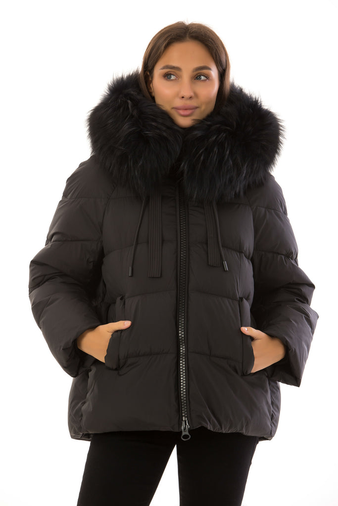 Genuine Fur Trim Bio Down Coat