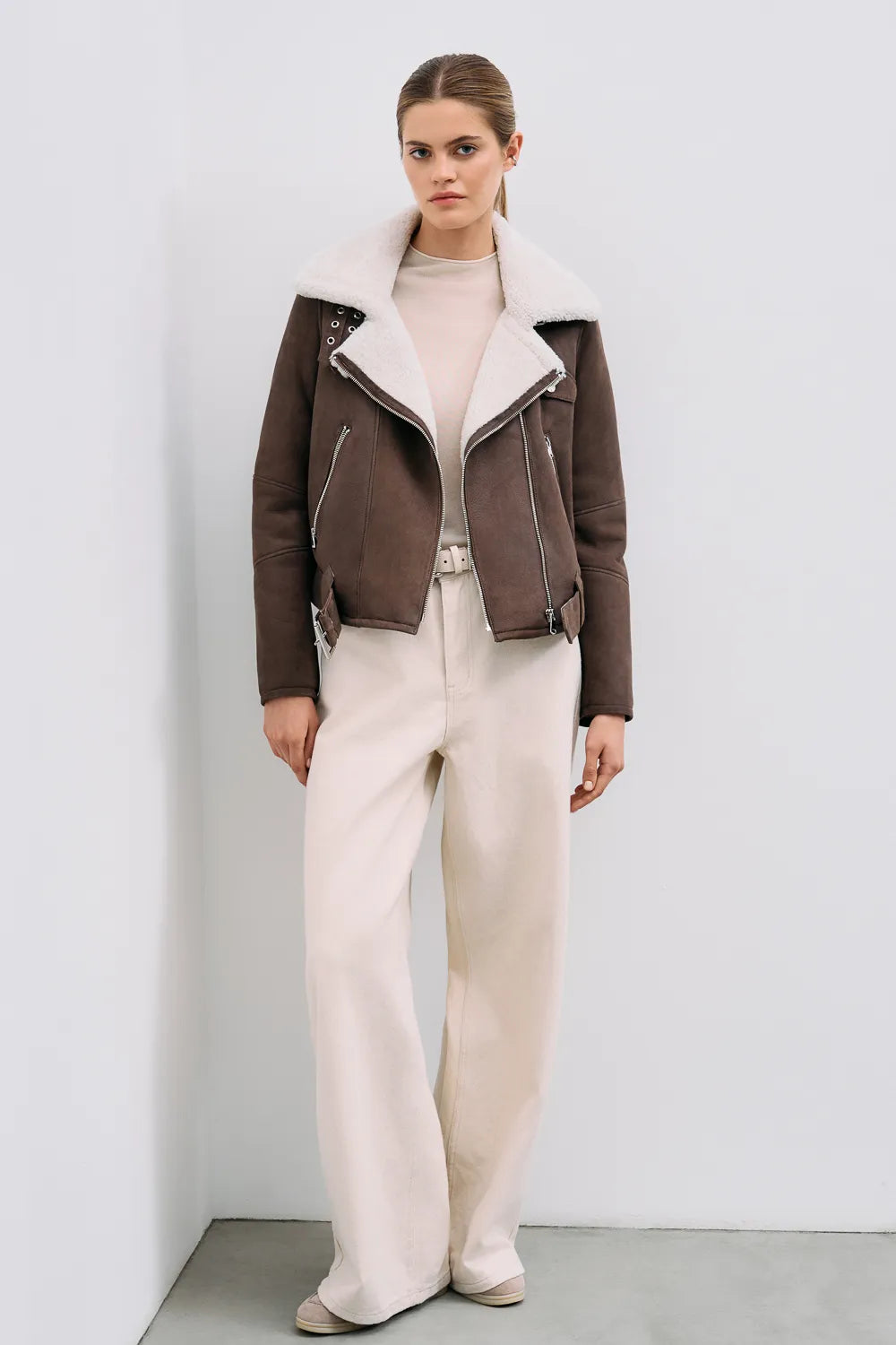 Genuine Shearling Lamb Leather Jacket
