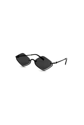 Rina Rhombus Polarized Sunglasses Black