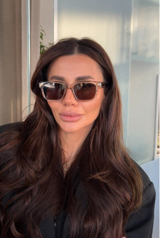 Milan Sunglasses Clear/Brown