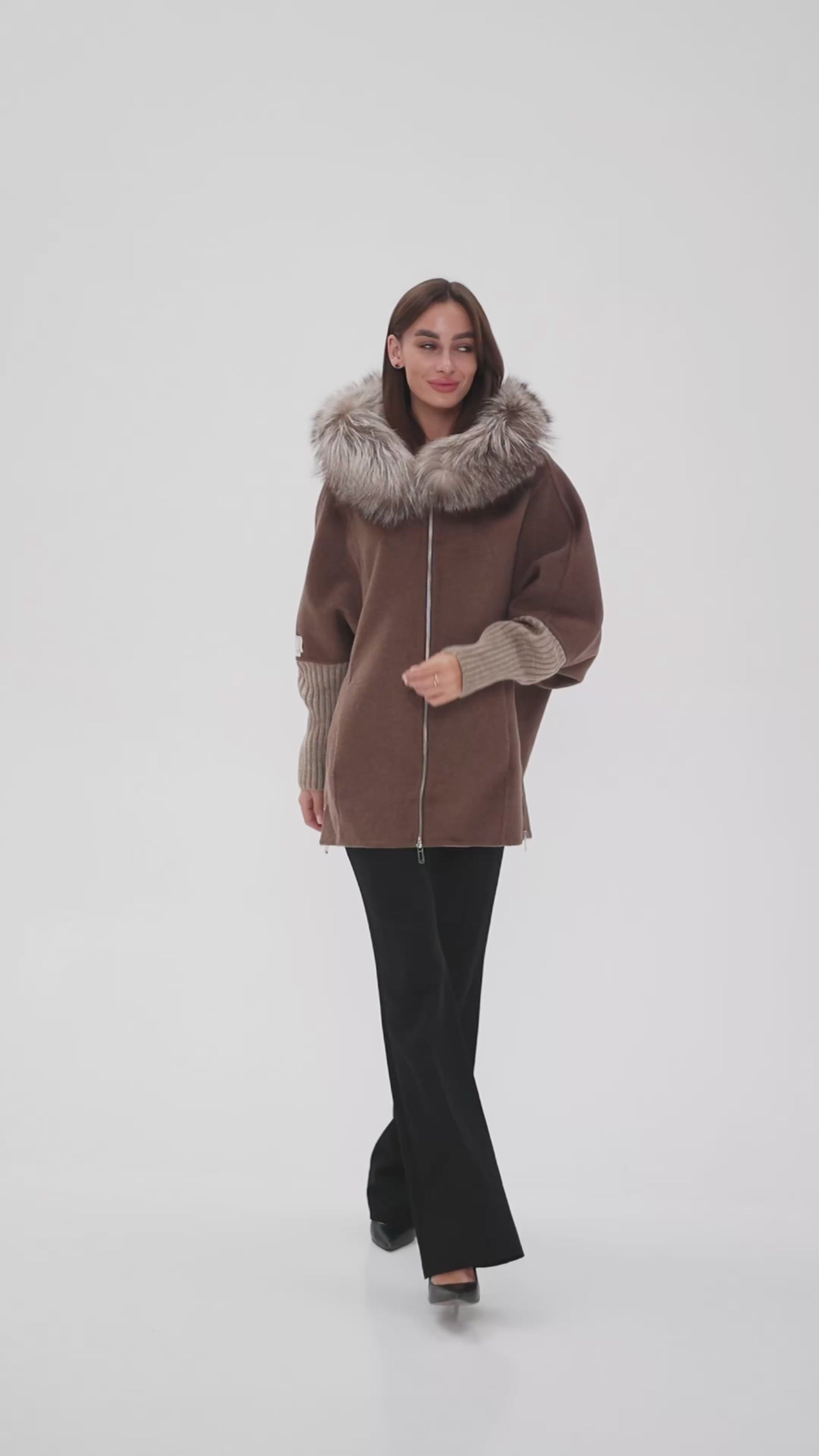 Saga®Furs Silver Fox Wool Alpaca Coat – Alaska® Outerwear Company