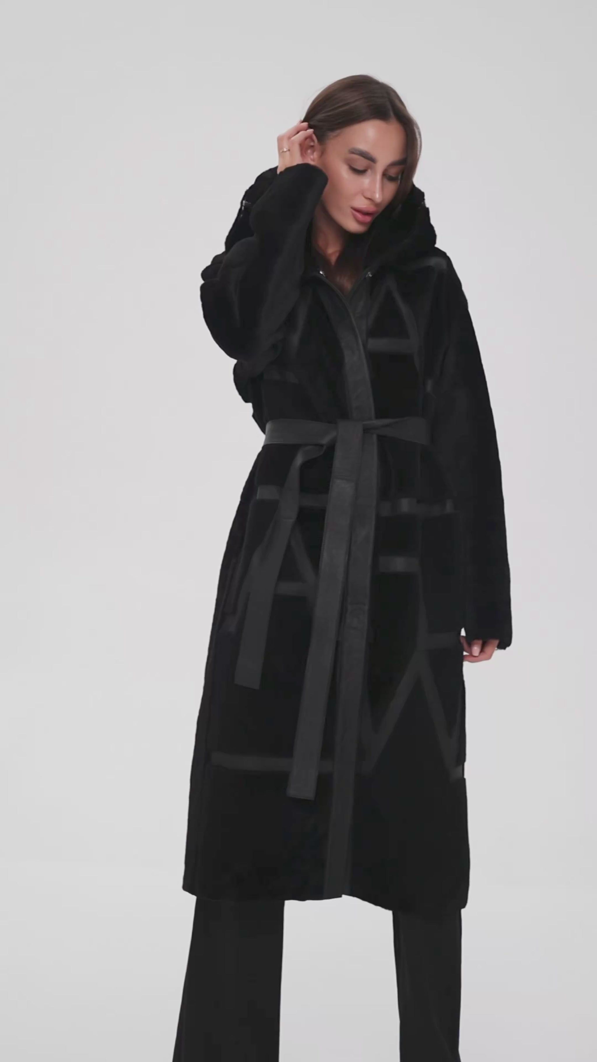 Genuine Shearling Lamb Leather ⇆ Reversible Coat – Alaska