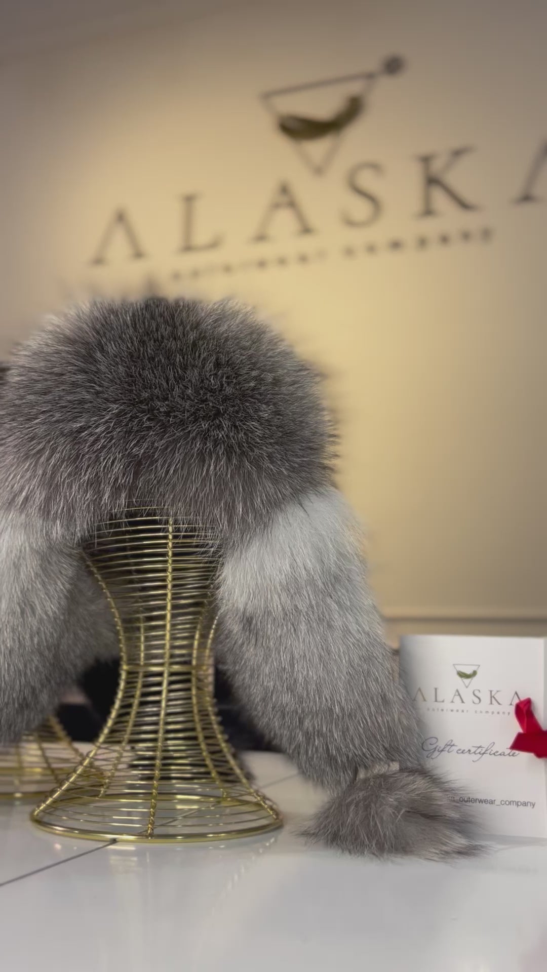 Genuine Silver Fox Fur Genuine Leather Hat – Alaska