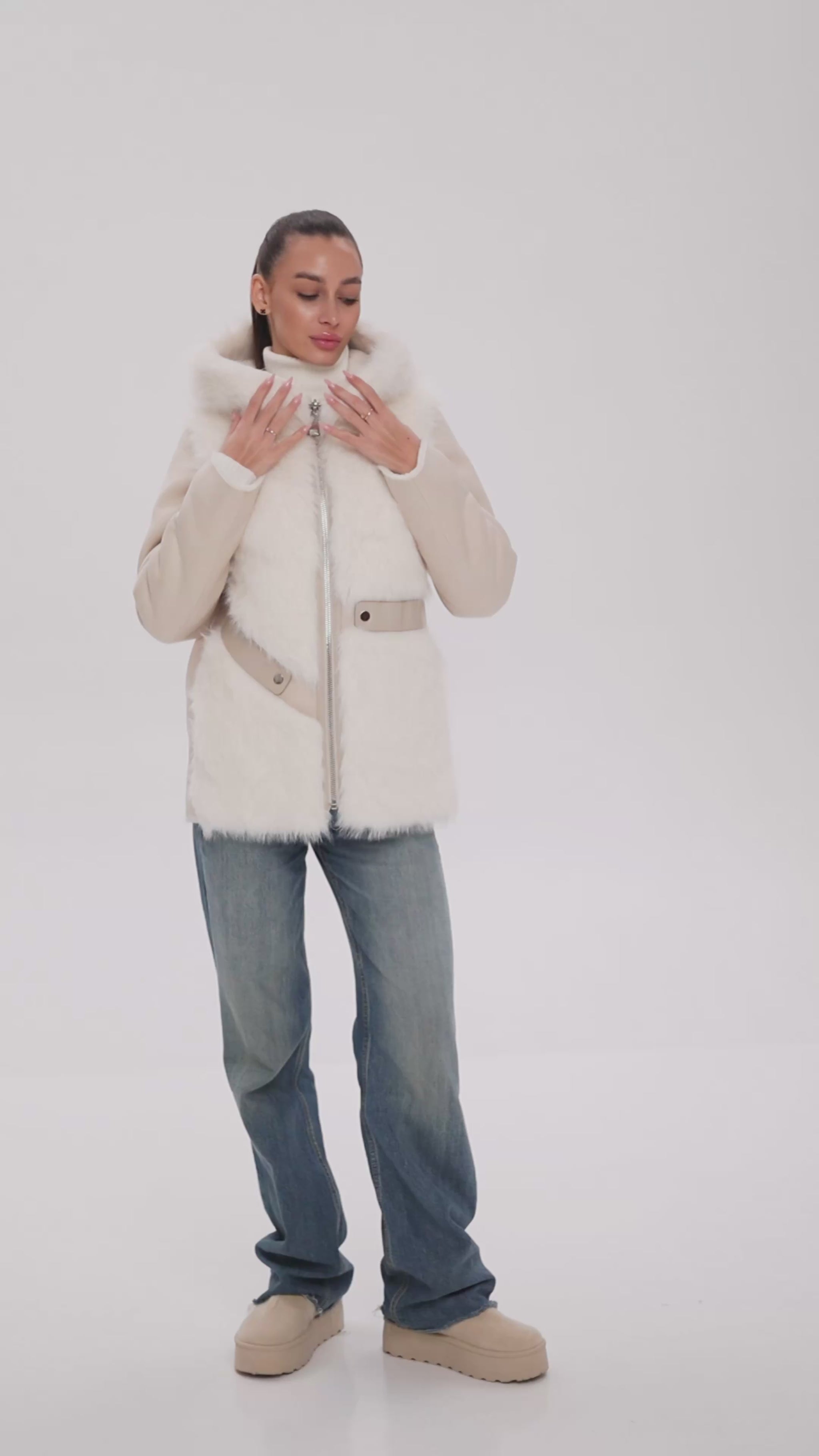 ジャケット・アウター Acka over wool jacket ivory Acka over wool jacket ivory