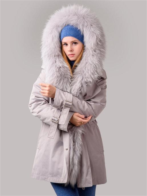 Genuine Fur Trench Style Parka
