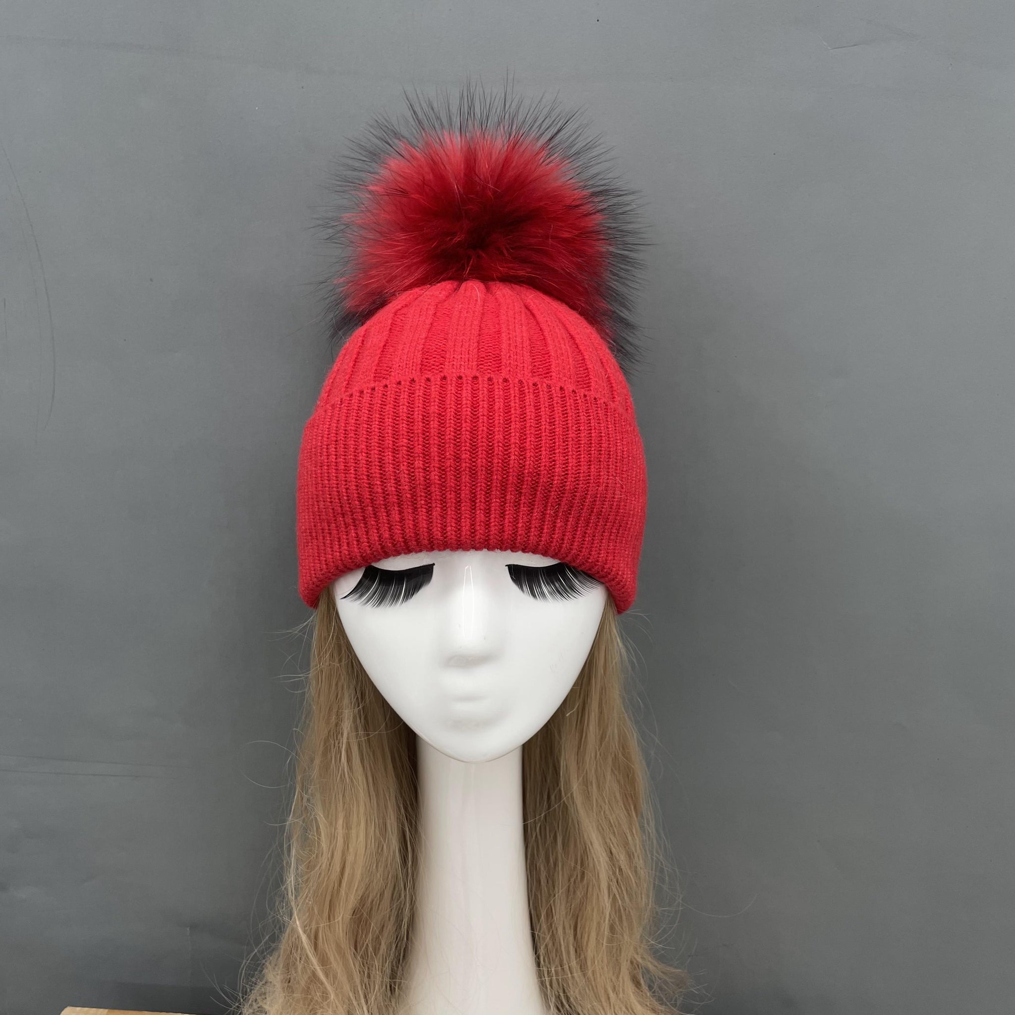 Genuine Fur Pom Solid Color Hat – Alaska® Outerwear Company