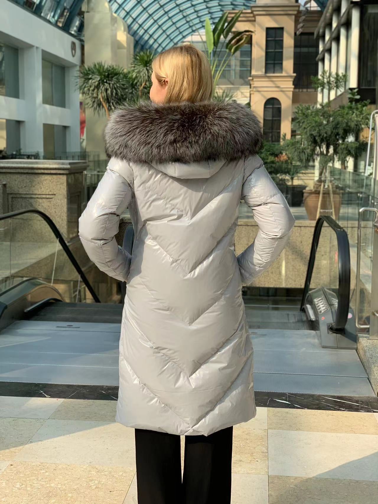 Genuine Silver Fox Fur Belted Parka Coat – Alaska® Outerwear